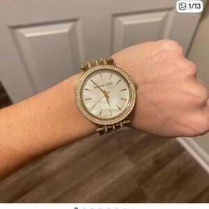 MICHAEL KORS BLINGED OUT WOMENS WATCH EUC